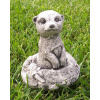 Surikata, betónová figúrka, socha, dekorácia, výška 14 cm, 1,5kg