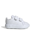 adidas Grand Court Shoes Infants Triple White C7 (24)