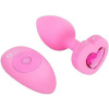 b-Vibe Vibrating Heart Plug S/M Pink