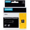 PRINTLINE kompatibilná páska s DYMO 18483, 12mm, 5.5m, čierna tlač/biely podklad, RHINO, polyesterová