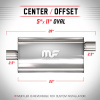 MagnaFlow 12586 tlumič výfuku oválný 63,5 mm (Magnaflow #12586 Satin Stainless Steel Mufflers)