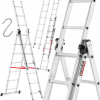 Hliníkový rebrík 3x7 Vyšší 150 kg en131 zadarmo (Hliníkový rebrík 3x7 Vyšší 150 kg en131 zadarmo)
