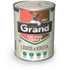 GRAND konz. pes deluxe 100% losos a morka adult 400g