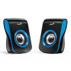Genius reproduktory SP-Q180, 2.0, 6W, čierno modré, regulácia hlasitosti, stolový, 150Hz-20kHz