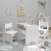 Wooden Toys Súprava stolíka a stoličiek – BIELA