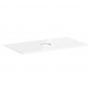 Hansgrohe Xelu Q Doska pod umývadlo 98x55 cm, výrez uprostred, lesklá biela 54114050-HG