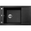 Laveo PIONIER granitový drez 78 x 50 cm, čierny SBR_713T