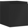 Mexen Rivel kúpeľňová skrinka pod umývadlo 40 cm, 1 dvere, ryhovaná, čierna matná - 91A21-04047-1-BF71