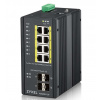 ZyXEL Zyxel RGS200-12P Riadený L2 Gigabit Ethernet (10/100/1000) Podpora napájania cez Ethernet (PoE) Čierna (RGS200-12P-ZZ0101F)