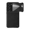 Nillkin CamShield Kožené puzdro pre Samsung Galaxy S23 (čierne)