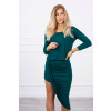 Dámske asymetrické šaty MI8923 zelené