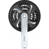 SHIMANO kliky FCTX801 48/38/28 stříbrné 170+kryt