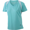 James & Nicholson Tričko JN 396, běžecké, krátký rukáv, dámské COT020396e0801-mint/white S Mátová/bílá
