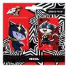 POPbuddies Persona 5 Royal Připínaček Placky 2-Pack Mona / Morgana