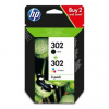 Hewlett-Packard HP originál ink X4D37AE, HP 302, black/tri-colour, 190 black, 165 tri-colourstr., 2-pack X4D37AE