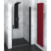 Polysan ZOOM LINE BLACK sprchové dvere do niky 90x190 cm Číre/Čierna Lietacie dv. SPH ZL1290B