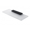 Nimco Maya - Polička, dĺžka 30 cm, matné sklo/čierna mat MAC 29091B-30-90