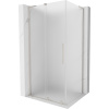 Mexen Velar L posuvná sprchová kabína 120 x 80 cm, mráz, brúsený nikel - 871-120-080-33-97