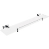 Polička do kúpeľne Nimco KEIRA 60 cm hranatá s ohrádkou KE 22091BX-60-26