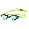 Plavecké okuliare AQUA SPEED Xeno Mirror Navy Blue/Yellow/Green Pattern 38 L