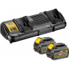DeWALT Flexvolt nabíjačka + 2x Flexvolt akumulátor 54 V DCB132T2