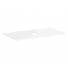 Hansgrohe Xelu Q - Doska pod umývadlo 98x55 cm, výrez uprostred, lesklá biela 54114050