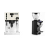 Rancilio Silvia PRO X, white + Rocket Espresso FAUSTO 2.1, black