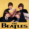 CUKROVÁ TLAČ jedlý obrázok na tortu Cukrová hmota The Beatles Hudobná skupina