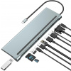 DOKOVACIA STANICA HUB 12 v 1 USB-C VGA RJ45 HDMI 4K