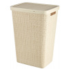 Curver Kôš na bielizeň Jute, 58 l, plast, béžová, 245976