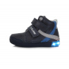 Chlapčenská kožená blikajúca obuv D.d.step A068-398 royal blue