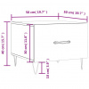 vidaXL Konferenčné stolíky 2 ks dub sonoma 50x50x40cm kompozitné drevo - Hnedá - 78563-33072