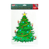 Vianočná okenná dekorácia - vianočný stromček - s prísavkou - 30 x 29 cm