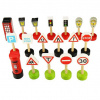 BIGJIGS TOYS Bigjigs Rail Dřevěné autodráhy sada dopravních značek