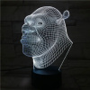 3Dmix 3DL-BSC017 – 3D LED nočná lampa - Shrek