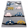 Eoshop Koberec PETIT TOYS HRAČKY AUTA šedá (Velikost: 180x270 cm)