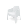 FERNE Stolička záhradná MILANE 680x600x805mm biela
