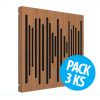 Vicoustic VicPattern Ultra Wavewood Locarno Cherry, pack 3 ks (Absorbér, Diffuser / Panel VicPattern Ultra Wavewood je jedným z popredných riešení, ktoré spoločnosť Vicoustic ponúka.)