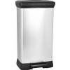 CURVER Odpadkový kôš DECO BIN 50l | strieborná