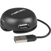 Natec BUMBLEBEE rozbočovač 3x USB 2.0 HUB černý NHU-1330