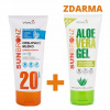 Sun BRONZ DUOPACK Opaľovacie MLIEKO SPF20 bez octocrylenu CORAL FRIENDLY + Aloe vera gél ZADARMO 200 ml + 200 ml