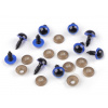 Oči s pojistkou Ø12 mm Varianta: 4 modrá delta, Balení: 10 sada
