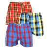 3PACK Pánske trenky Styx klasická guma viacfarebné (3A11456) S