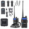 2KS Baofeng UV-5R OEM HTQ VYSIELAČKA RÁDIOTELEFÓN RUČNÁ VYSIELAČKA SKENER