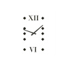 CALLEADESIGN Dizajnové nástenné hodiny 1577 Calleadesign 140cm (20 farieb) Farba čierna