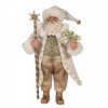 Clayre & Eef Vianočné dekorácie otec Santa Claus vo zdobenom obleku - 16*10*27 cm - Clayre & Eef
