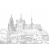 ZUTY Bodkovanie - PRAŽSKÝ HRAD II Rámovanie: vypnuté plátno na rám, Rozmer: 80x100 cm