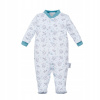 Dojčensky overal - PAJACYK POLSKA 74 biela (Klaun dieťa Mint Owls Pajack Cotton 74)