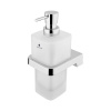 Nimco MAYA nástenný dávkovač tekutého mydla,nádoba matné sklo,pumpička nerez 250 ml MA 29031H-T-26