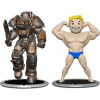 Set dvoch figúrok Syndicate Collectibles Fallout - Raider & Vault Boy (Strong) 7 cm (Set E)